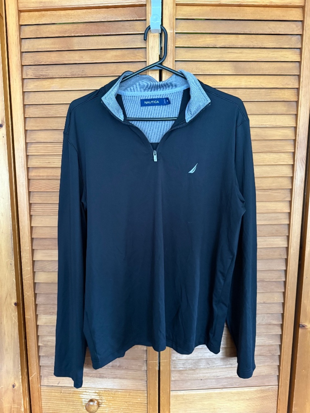 Nautica Men's Black Quarter Zip